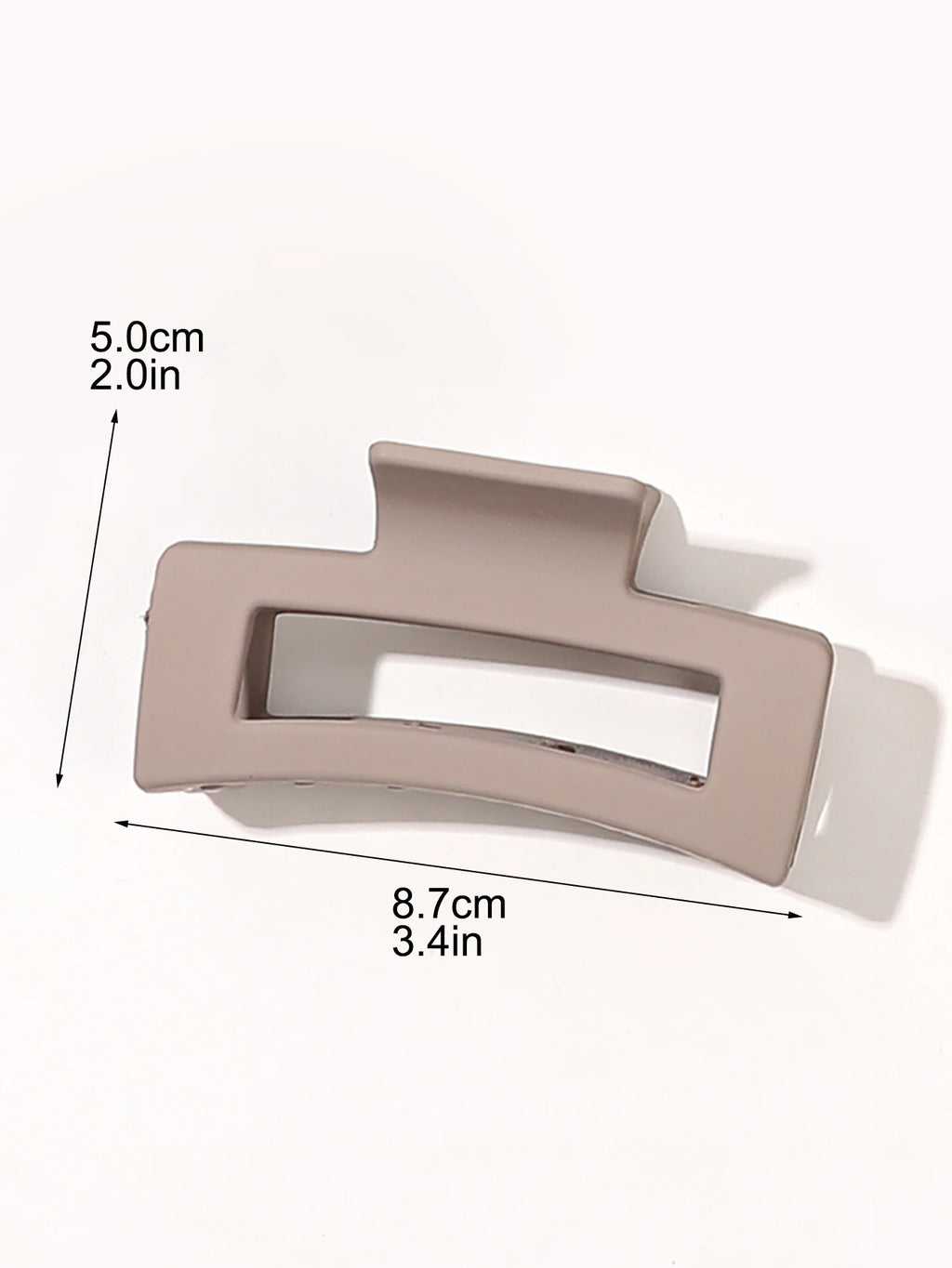 7 Uds. Pinzas en forma de garra para el pelo cuadradas medianas de 3,4 "para mujer, pelo grueso y fino, pinzas de mandíbula de plátano mate de sujeción fuerte, accesorios para el cabello.