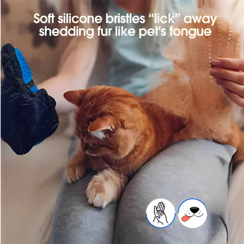 Guante Peine Quita Pelos para Mascotas, Perros y Gatos, Guante de Limpieza y Aseo, Cepillo Masajeador para Eliminar Pelo Muerto, Suministros para Animales, Accesorios para Gatos.
