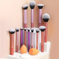 Juego completo de brochas de maquillaje clásicas de 12 piezas con licuadoras en ángulo y en forma de lágrima, 1 soplo de polvo, herramientas de aplicación profesionales, nailon.