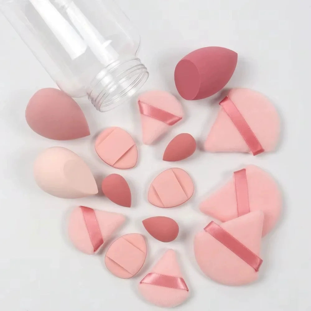 Esponja de maquillaje para mujer, esponjas para base cosmética, licuadora, huevos de belleza en polvo, accesorios de maquillaje, herramientas de maquillaje, 12/15 Uds.