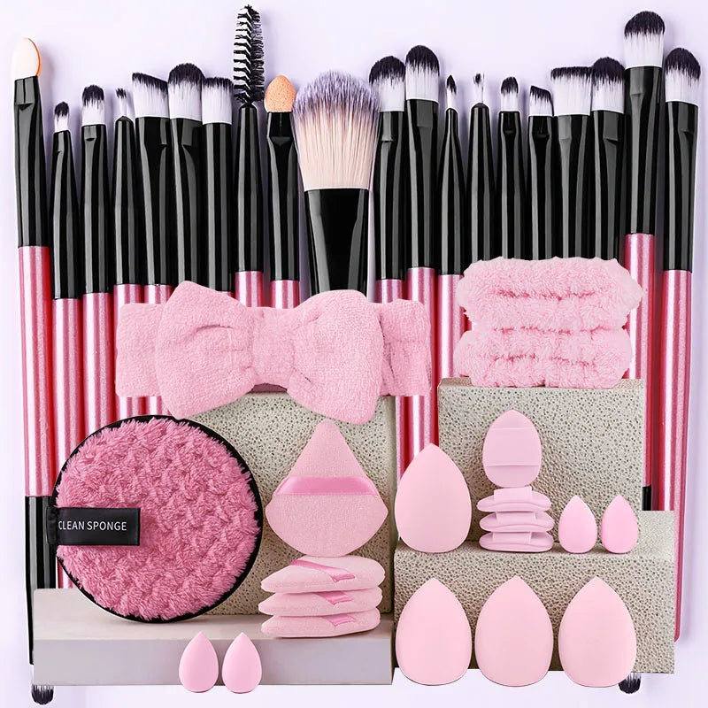 Set de Brochas de Maquillaje de 20 Piezas, Brochas Suaves y Esponjosas para Sombras de Ojos, Base Cosmética, Polvo, Iluminador, Herramienta de Belleza para Principiantes.