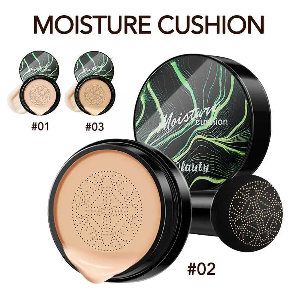 Crema BB CC, Base facial, cojín corrector, Base de seta, maquillaje iluminador resistente al agua, tono iluminador, maquillaje cosmético.