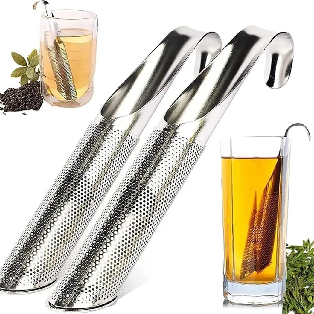 Filtro de Té de Acero Inoxidable con Diseño de Tubo | Reutilizable y Portátil