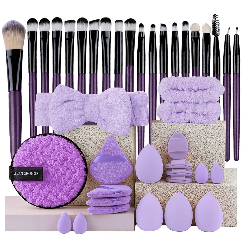 Set de Brochas de Maquillaje de 20 Piezas, Brochas Suaves y Esponjosas para Sombras de Ojos, Base Cosmética, Polvo, Iluminador, Herramienta de Belleza para Principiantes.