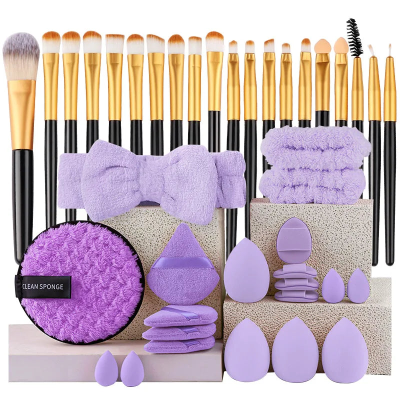 Set de Brochas de Maquillaje de 20 Piezas, Brochas Suaves y Esponjosas para Sombras de Ojos, Base Cosmética, Polvo, Iluminador, Herramienta de Belleza para Principiantes.