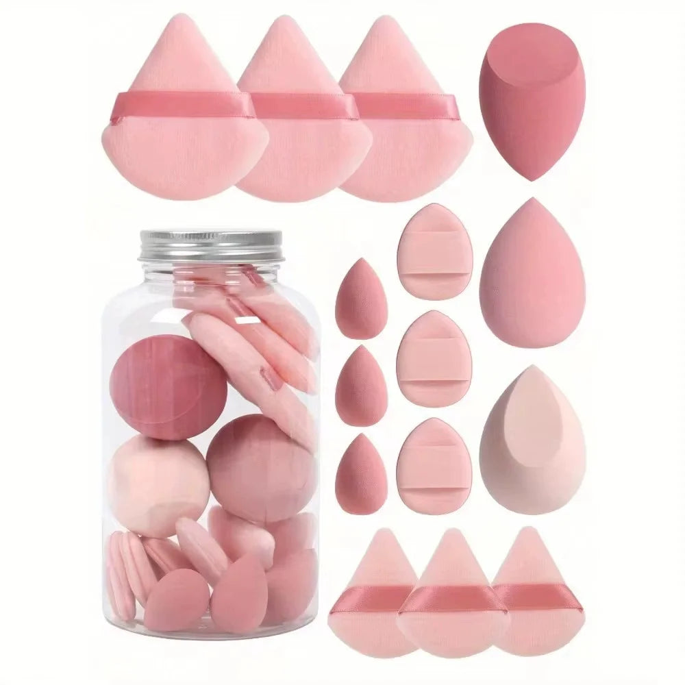 Esponja de maquillaje para mujer, esponjas para base cosmética, licuadora, huevos de belleza en polvo, accesorios de maquillaje, herramientas de maquillaje, 12/15 Uds.
