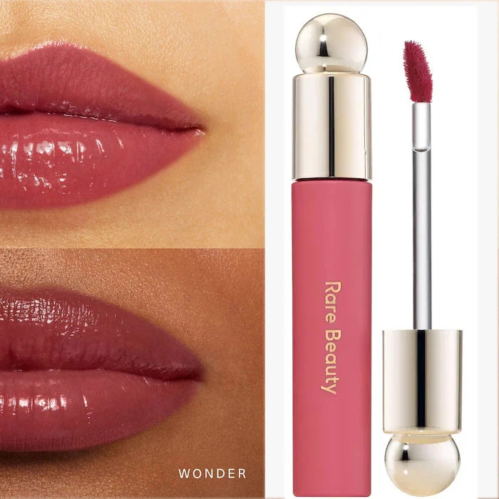 Brillo Labial Mate Rare Beauty, Resistente al Agua, Antiadherente, a Prueba de Manchas, No se Desvanece.