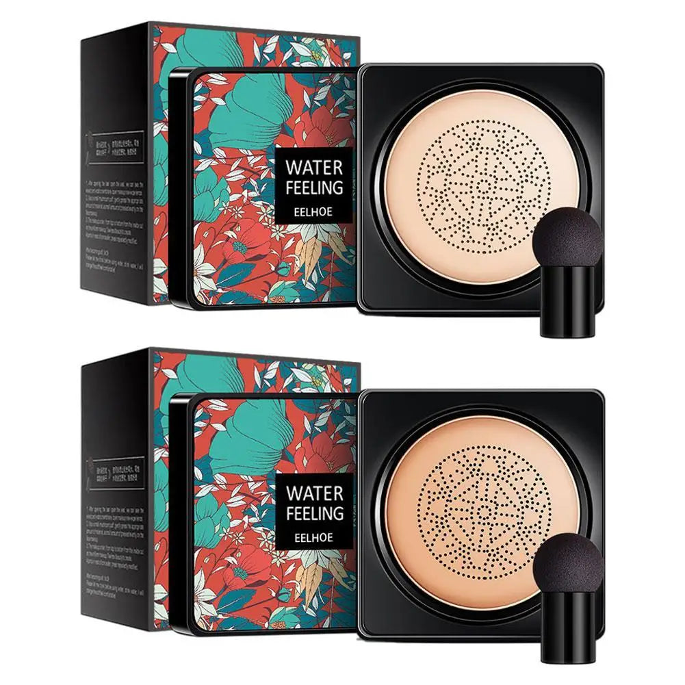 Crema BB CC, Base facial, cojín corrector, Base de seta, maquillaje iluminador resistente al agua, tono iluminador, maquillaje cosmético.