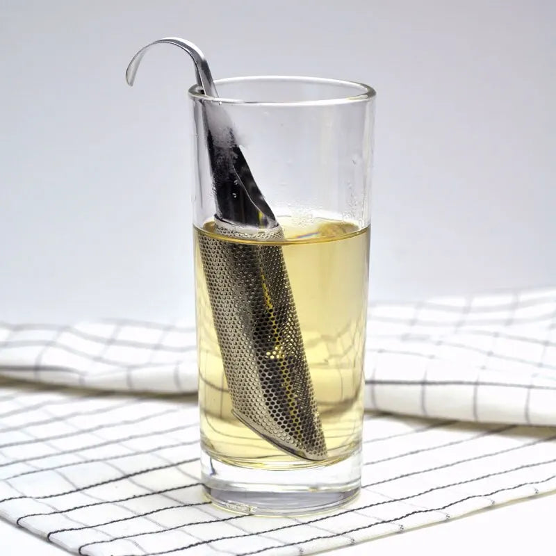 Filtro de Té de Acero Inoxidable con Diseño de Tubo | Reutilizable y Portátil