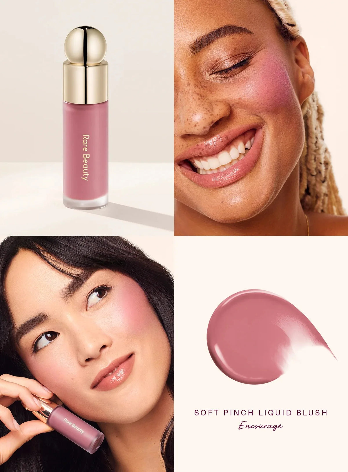 Brillo Labial Mate Rare Beauty, Resistente al Agua, Antiadherente, a Prueba de Manchas, No se Desvanece.