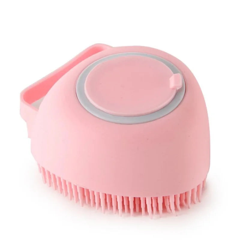 Guantes de Silicona para Baño y Masaje de Perros, Cepillo para Mascotas, Herramienta de Limpieza para Baño de Gatos, Cepillo para Perros con Dispensador de Champú, Suministros de Aseo para Perros.