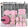 Set de Brochas de Maquillaje de 20 Piezas, Brochas Suaves y Esponjosas para Sombras de Ojos, Base Cosmética, Polvo, Iluminador, Herramienta de Belleza para Principiantes.