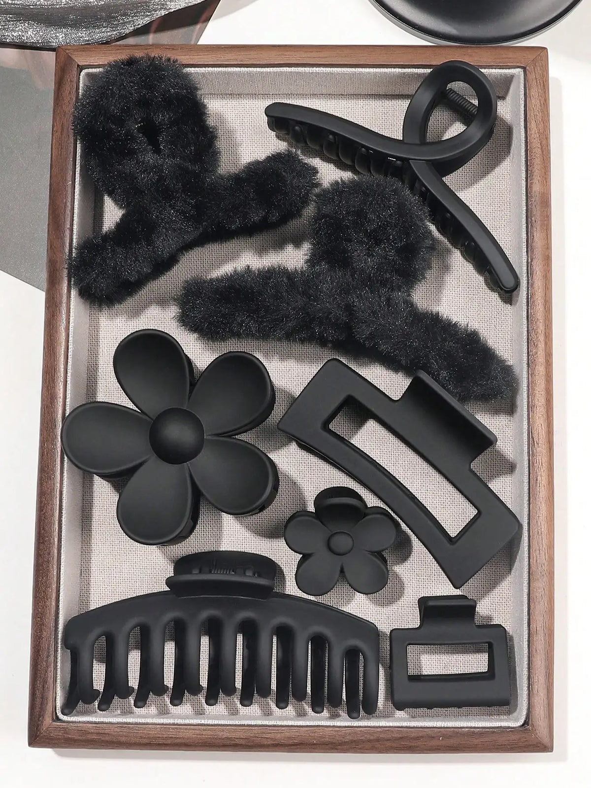 8 Uds Otoño Invierno accesorios para el cabello de moda rosa para mujeres pinzas para el cabello grandes de 4,9 pulgadas, Clip de plátano mate, Clip de mandíbula de sujeción fuerte.