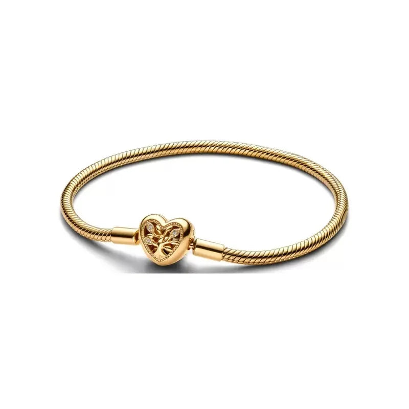 Pulsera de cadena de hueso de serpiente de lujo con circonita completa y corazón de plata pura 100% 925%, muy vendida, para mujer, joyería, regalo de fiesta.