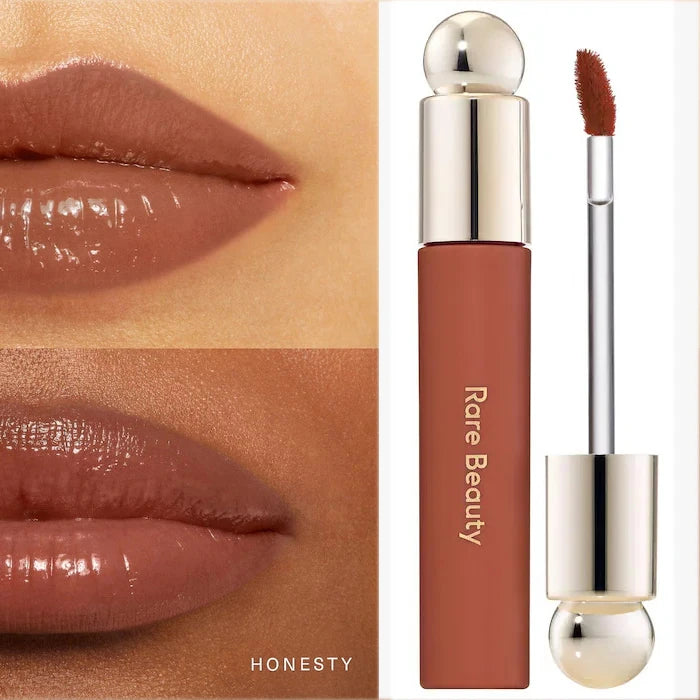 Brillo Labial Mate Rare Beauty, Resistente al Agua, Antiadherente, a Prueba de Manchas, No se Desvanece.