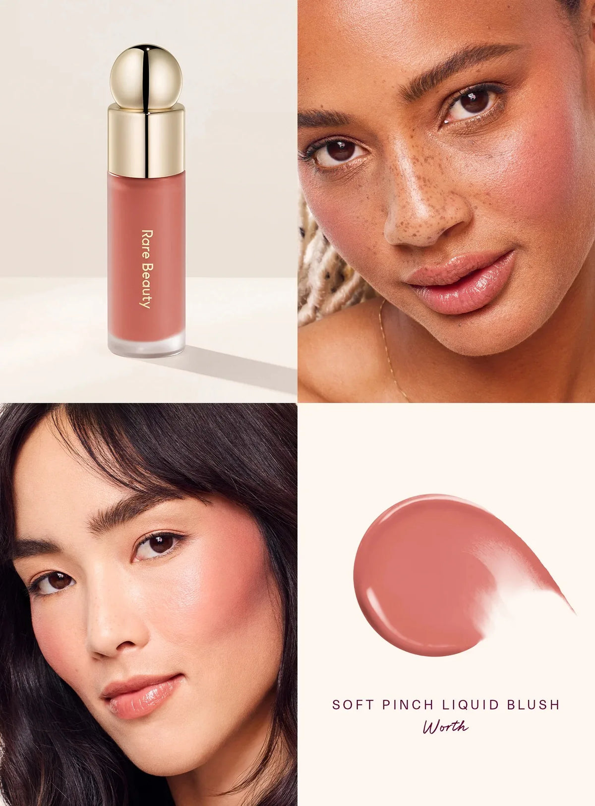 Brillo Labial Mate Rare Beauty, Resistente al Agua, Antiadherente, a Prueba de Manchas, No se Desvanece.
