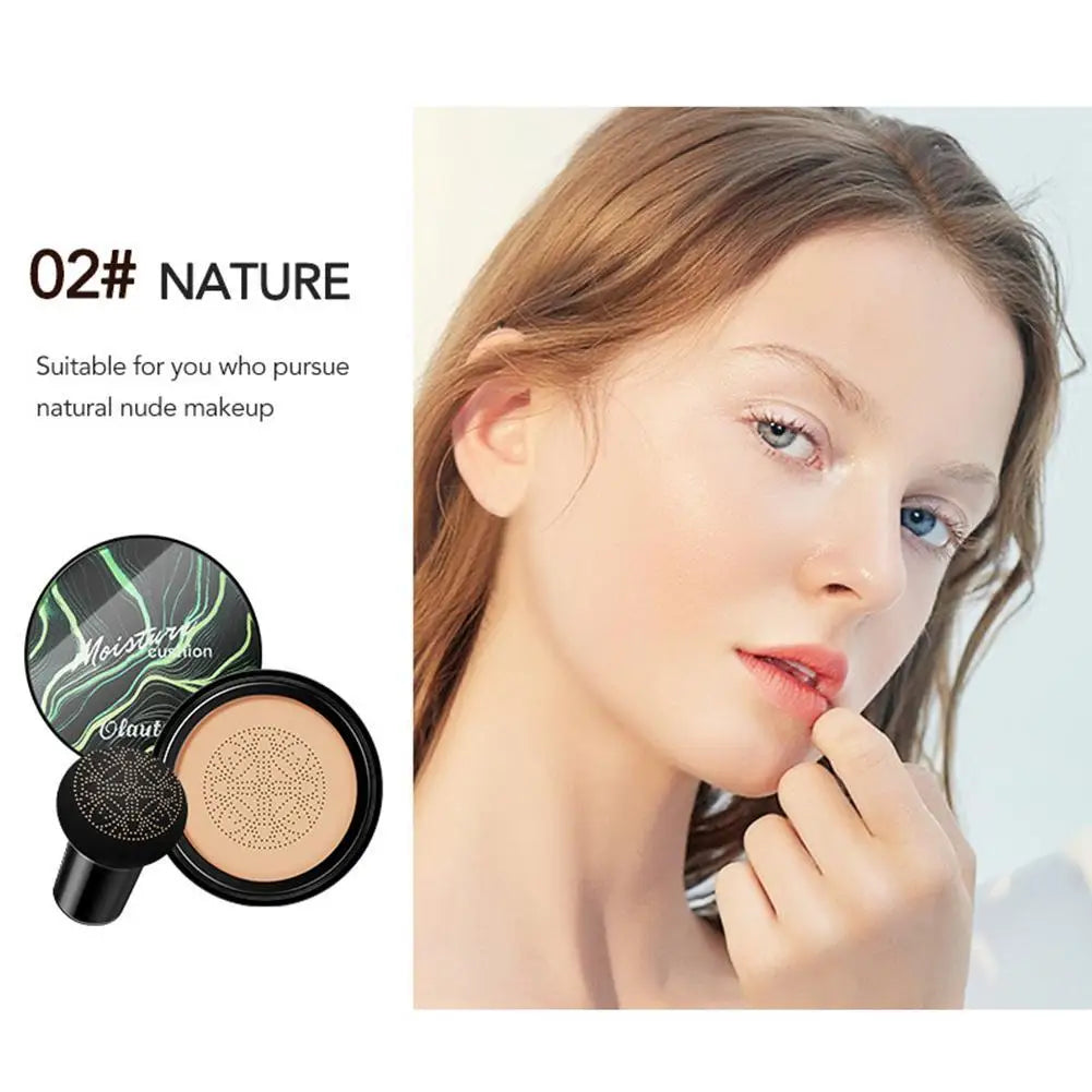 Crema BB CC, Base facial, cojín corrector, Base de seta, maquillaje iluminador resistente al agua, tono iluminador, maquillaje cosmético.