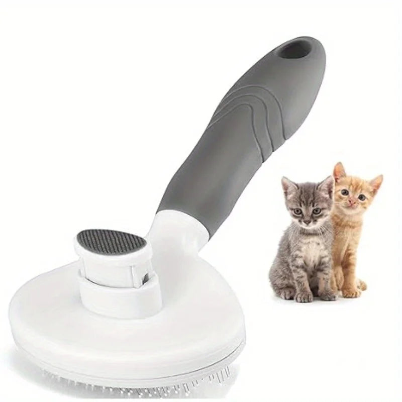 Cepillo autolimpiante para gatos y perros, cepillo de belleza amigable con la piel de las mascotas, para eliminar el pelo de perros y gatos.