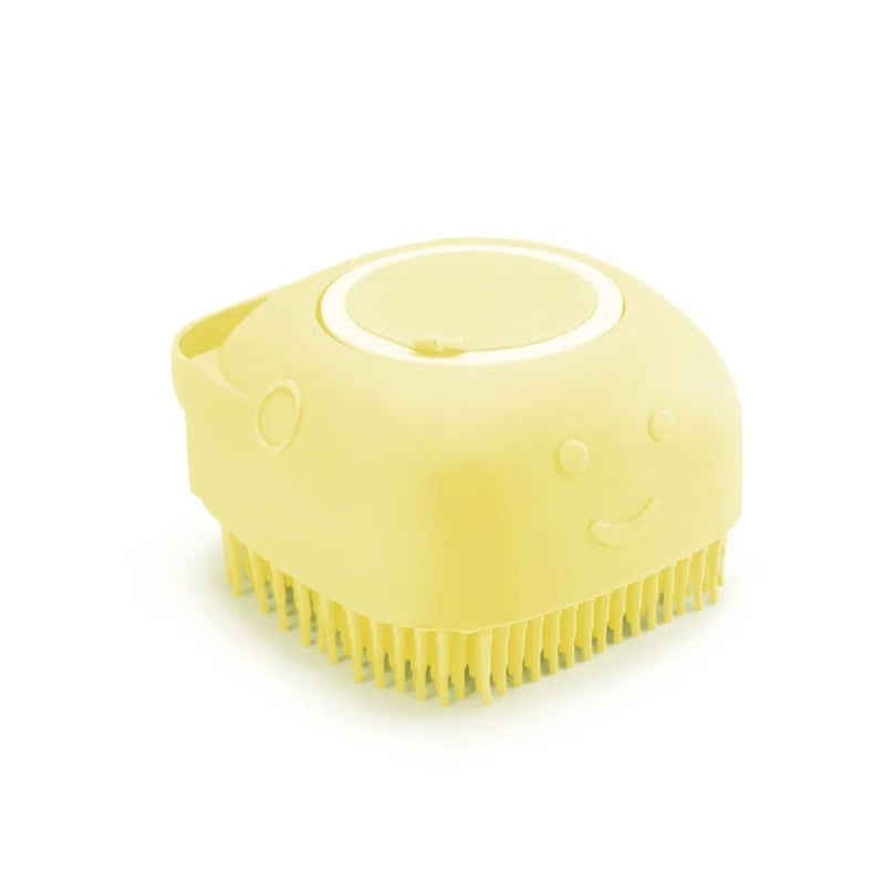 Guantes de Silicona para Baño y Masaje de Perros, Cepillo para Mascotas, Herramienta de Limpieza para Baño de Gatos, Cepillo para Perros con Dispensador de Champú, Suministros de Aseo para Perros.
