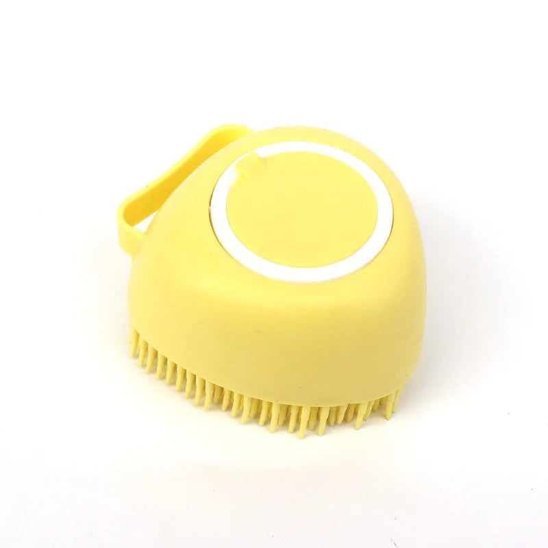 Guantes de Silicona para Baño y Masaje de Perros, Cepillo para Mascotas, Herramienta de Limpieza para Baño de Gatos, Cepillo para Perros con Dispensador de Champú, Suministros de Aseo para Perros.