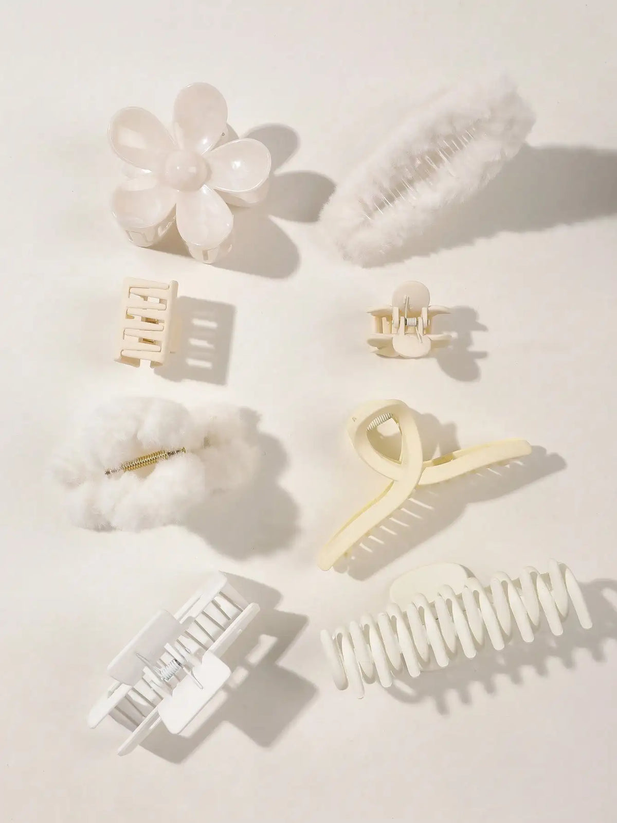 8 Uds Otoño Invierno accesorios para el cabello de moda rosa para mujeres pinzas para el cabello grandes de 4,9 pulgadas, Clip de plátano mate, Clip de mandíbula de sujeción fuerte.