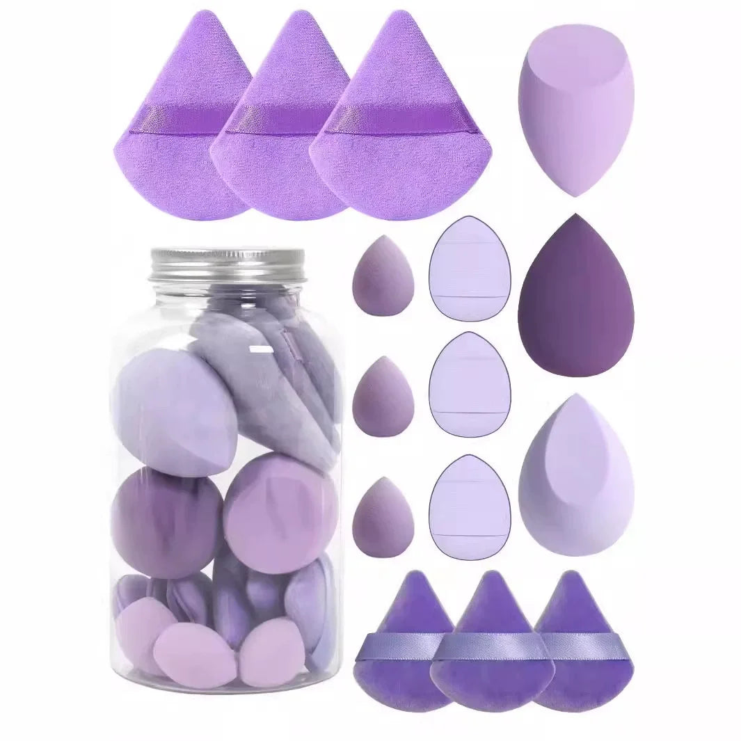 Esponja de maquillaje para mujer, esponjas para base cosmética, licuadora, huevos de belleza en polvo, accesorios de maquillaje, herramientas de maquillaje, 12/15 Uds.