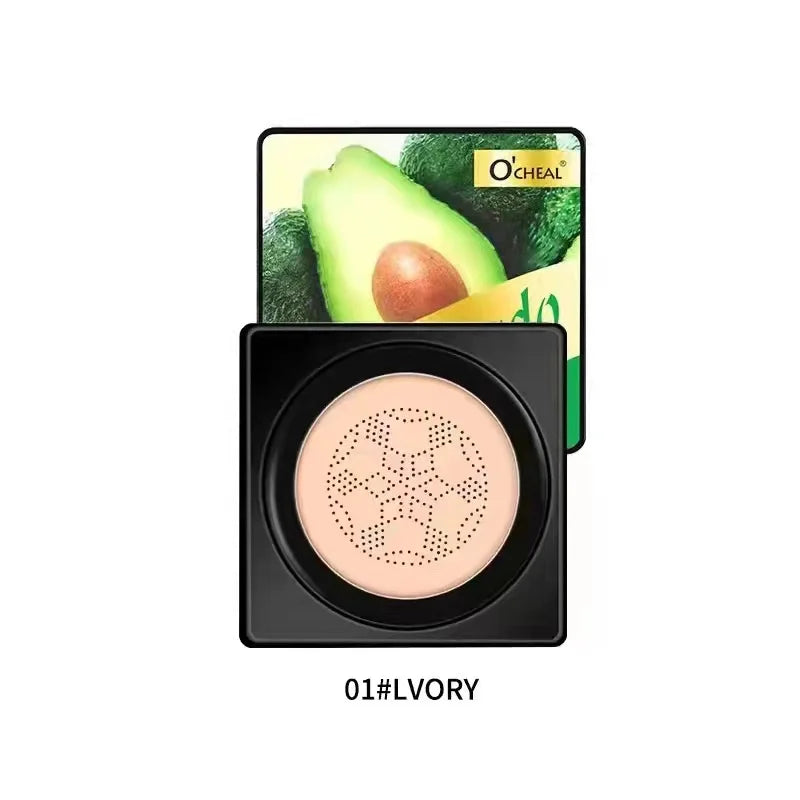 OCHEAL-crema BB con cabeza de hongo, Base de maquillaje facial, corrector, cojín compacto.