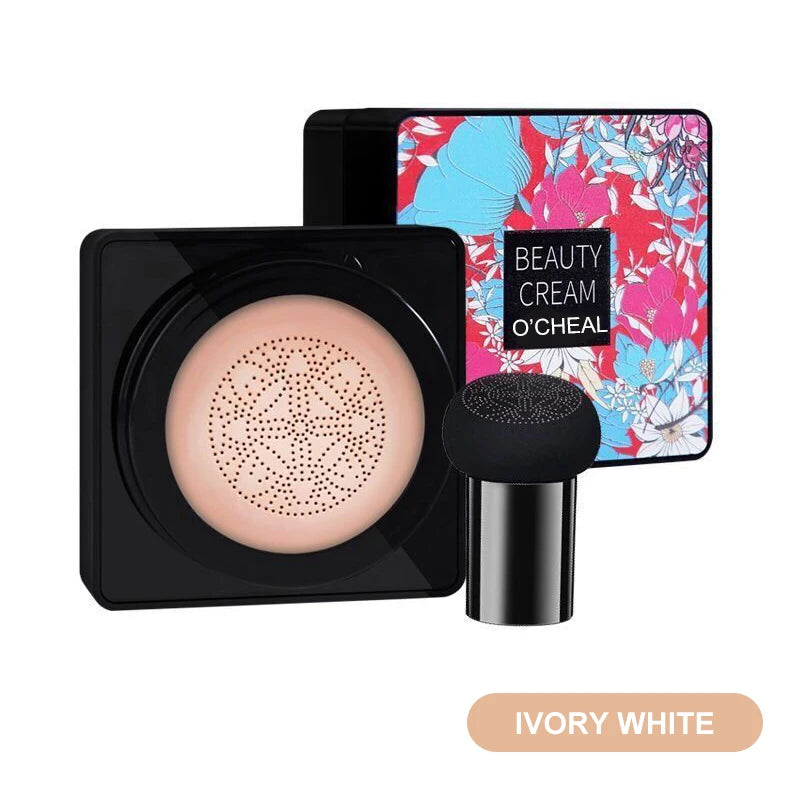 OCHEAL-crema BB con cabeza de hongo, Base de maquillaje facial, corrector, cojín compacto.