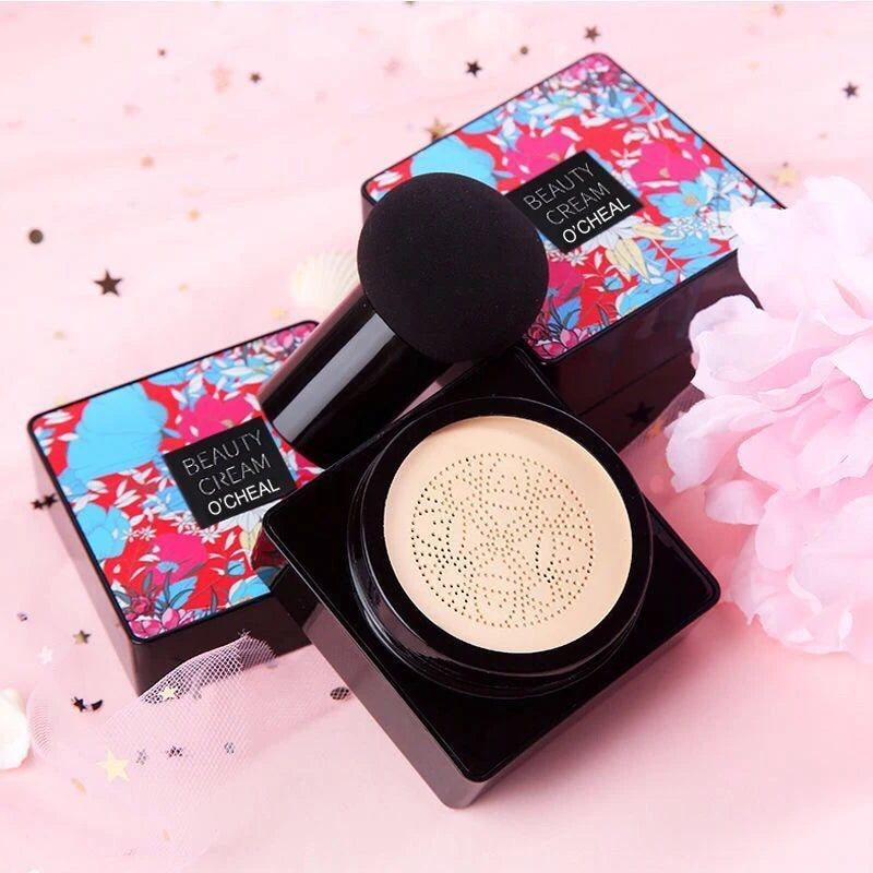 OCHEAL-crema BB con cabeza de hongo, Base de maquillaje facial, corrector, cojín compacto.