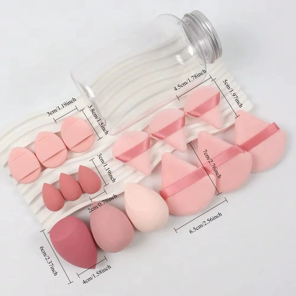 Esponja de maquillaje para mujer, esponjas para base cosmética, licuadora, huevos de belleza en polvo, accesorios de maquillaje, herramientas de maquillaje, 12/15 Uds.