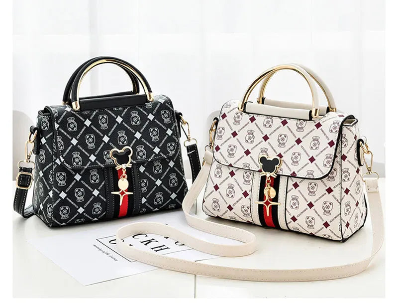 Nuevo Bolso de Hombro para Mujer, Bolso Tote de Lujo, Bolso de Mano de Diseñador, Bolsos de Mujer de Cuero con Monograma Estampado, Bolso Bandolera de un Solo Hombro.