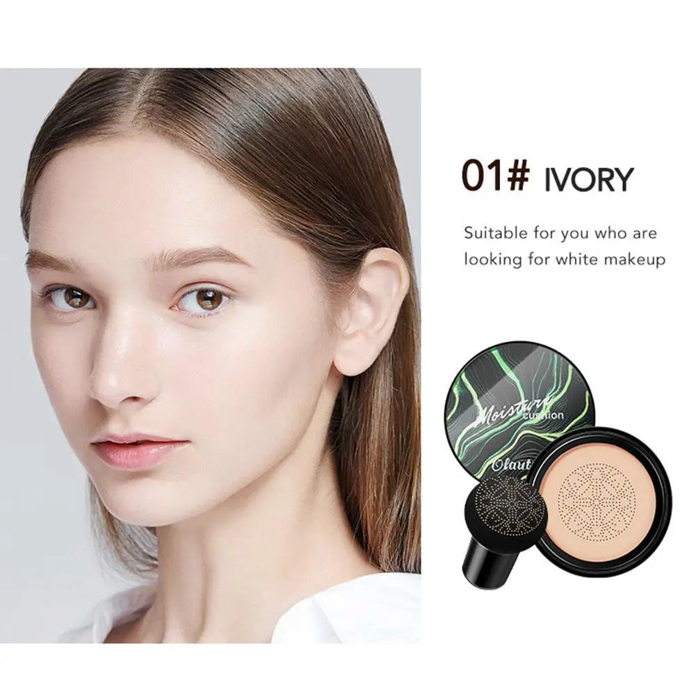 Crema BB CC, Base facial, cojín corrector, Base de seta, maquillaje iluminador resistente al agua, tono iluminador, maquillaje cosmético.