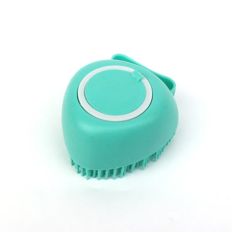 Guantes de Silicona para Baño y Masaje de Perros, Cepillo para Mascotas, Herramienta de Limpieza para Baño de Gatos, Cepillo para Perros con Dispensador de Champú, Suministros de Aseo para Perros.