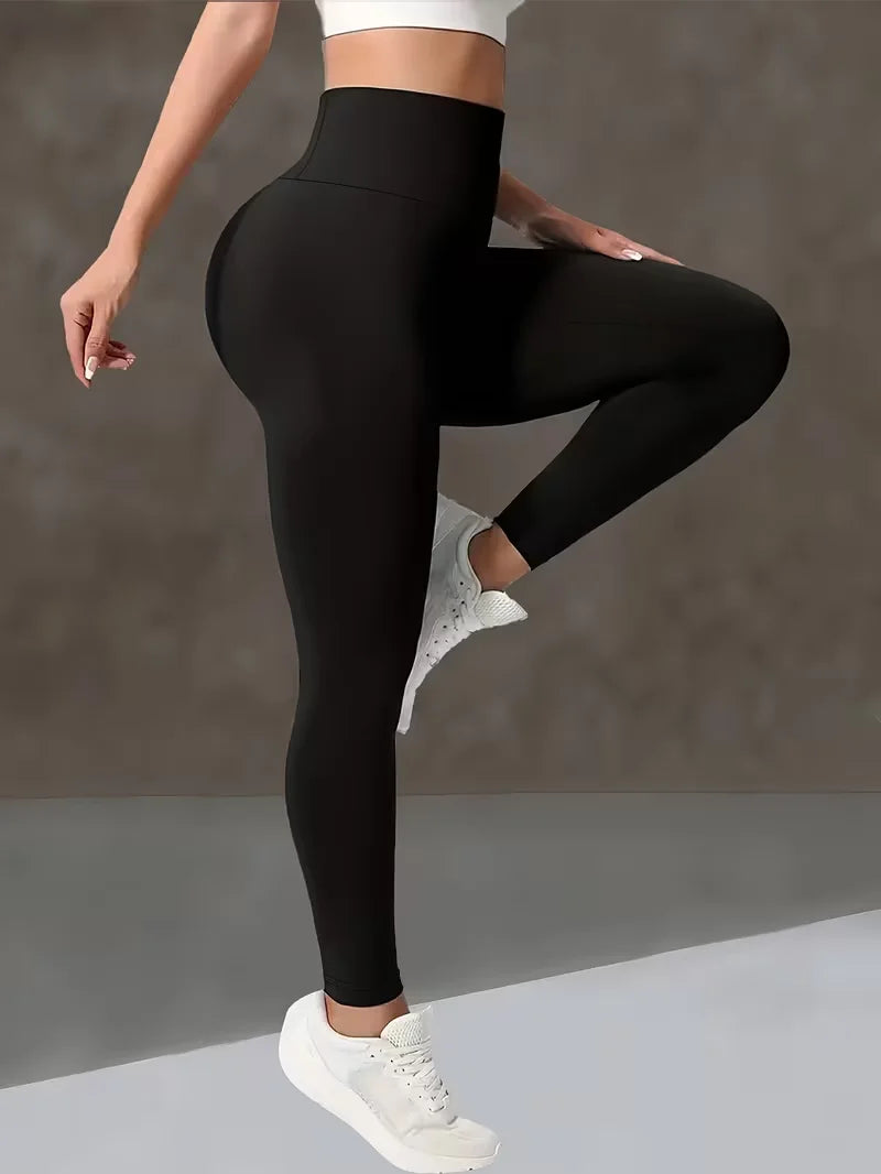 Pantalones de Yoga de Cintura Alta para Mujer, Leggings con Cintura Ancha y Efecto Levanta Glúteos, Pantalones Deportivos Ajustables para Correr, Gimnasio.