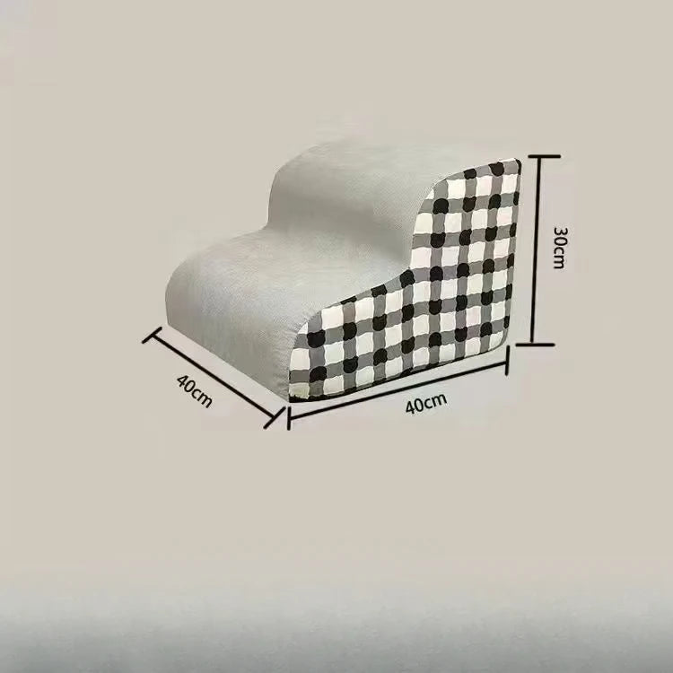 Escaleras/Rampas de Espuma de Alta Densidad para Mascotas, 2/3 Escalones, Antideslizantes, para Perros Mayores con Dolor Articular, Escalera para Sofá/Cama.